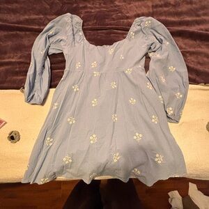 ARULA Light Blue Floral Dress